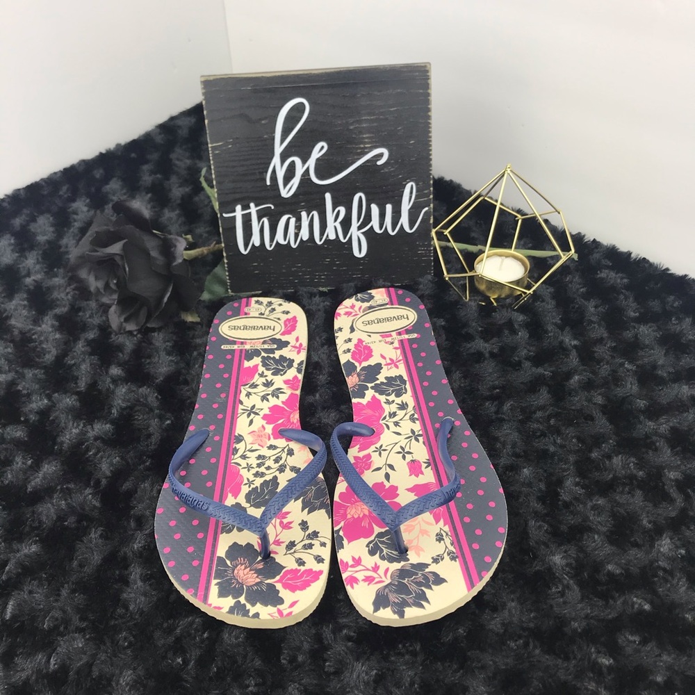 Havaianas Floral Flip Flops